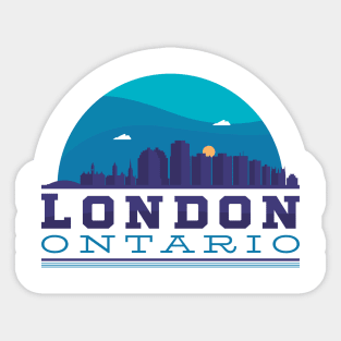 London, Ontario, Canada Skyline Sticker